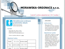 Tablet Screenshot of morawska.cz
